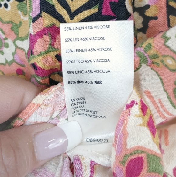 Free People Linen Summer In Tulum Dress Tunic Size XS - Picture 11 of 11